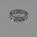 Platinum diamond wedding ring