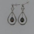Cultured pearl halter earrings