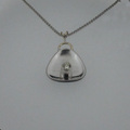 9ct yellow and white gold diamond necklace