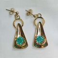 18ct and apatite earrings