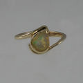 Gold opal dress ring