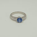 18ct white gold sapphire ring