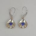 9ct white gold tanzanite earrings