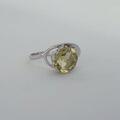 9ct white gold citrine ring 