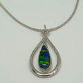 Halter design opal triplet necklace