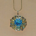 9ct blue topaz necklace as shown previous image