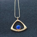 9ct lapis lazuli necklace 