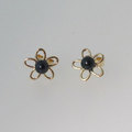 Gold Cultured pearl earrings