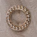 9ct circular bead brooch