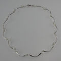 9ct white gold and pearl necklace