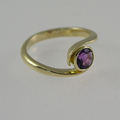 Gold amethyst ring