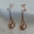 9ct gold and cultured pearl earrings