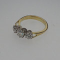 Gold diamond engagement ring