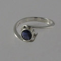 Iolite stone set in silver