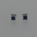 Tanzanite and silver earrings