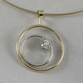 9ct diamond circles Circles theme necklace