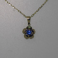 Sapphire and 9ct necklace