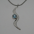 Blue topaz Wave necklace