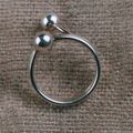 Silver ball ring