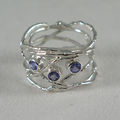 Silver and Tanzanite Ring