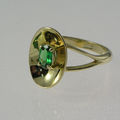 18ct Gold and Tsavorite Ring