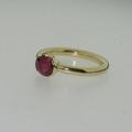 Ruby and gold engagement ring