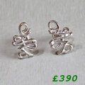 9ct Celtic swirl stud earrings