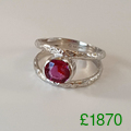 Ruby 18ct gold ring